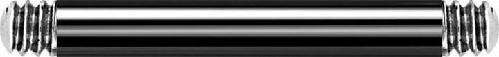 Produktbild Star Piercing Barbell-Stab schwarz (ohne Messing, Chirurgenstahl 316L)