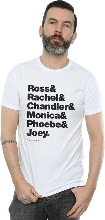 Actual product image Friends Mens First Names Text T-Shirt (XXL)