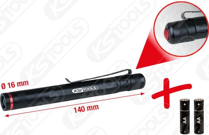 Produktbild KS Tools 150.4370 (14 cm, 85 lm)