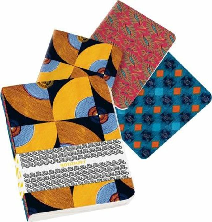 Produktbild WAX Mini-Notizhefte - Motiv Karos, Blüten & Kreise