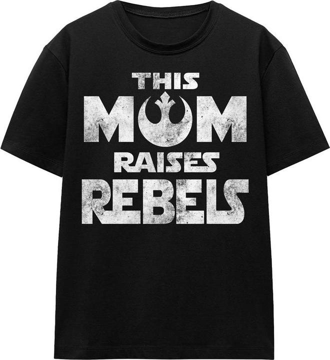 Actual product image Star Wars Unisex Adult Mom Raises Rebels Mothers Day T-Shirt (L)