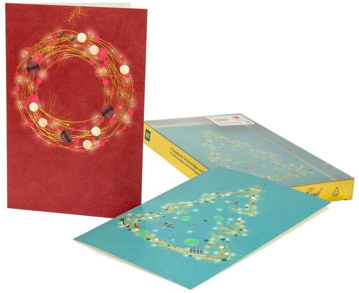 Image du produit ABC Carte de Noël Joyeux Noël et Nouvel An (6 pcs)