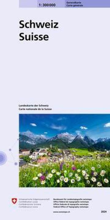 Generalkarte der Schweiz 300000