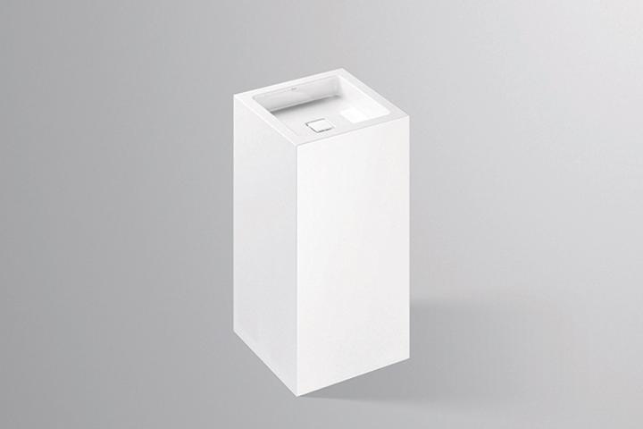 Actual product image Alape wash basin WT.RX450QS, square W: 455mm H: 900mm D: 507mm, 4804000000, white (507 mm, 455 mm)