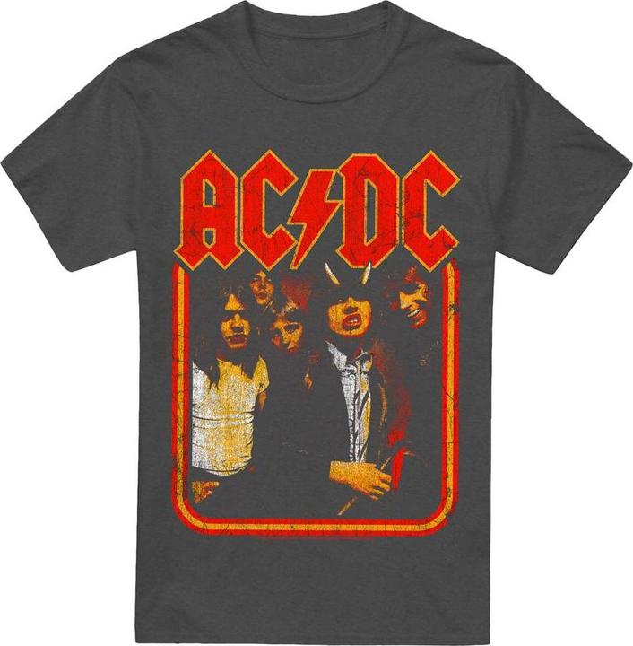 Actual product image AC/DC Unisex Adult Group Distressed T-Shirt (M)