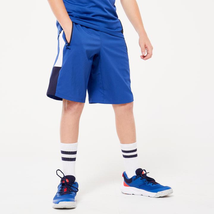 Blue, white