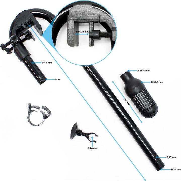 Actual product image SunSun Spare Part HW-403B Suction Kit Elbow Tube Skimmer Extension Ext. Filter