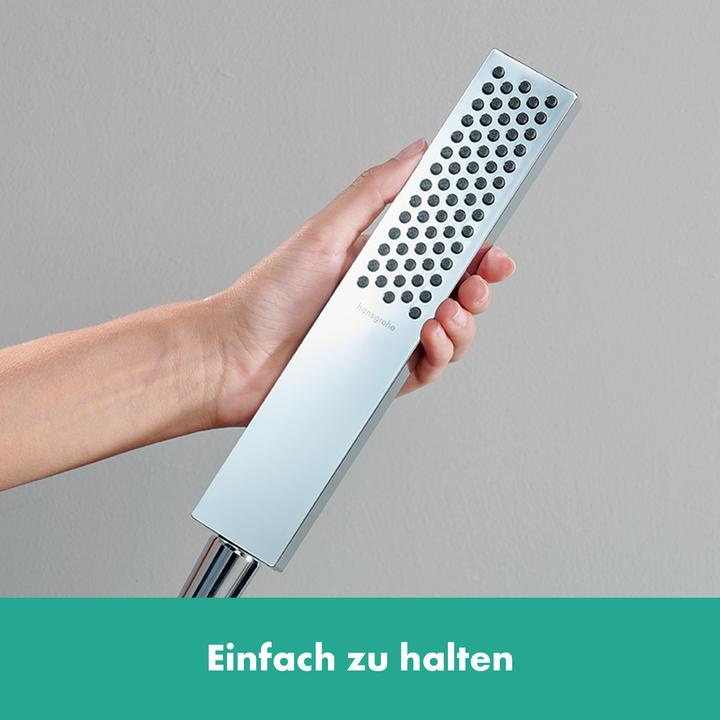 Actual product image hansgrohe Pulsify E bar hand shower 100, 1 spray type EcoSmart, 24320 (1 Beam types, 8 l/min)