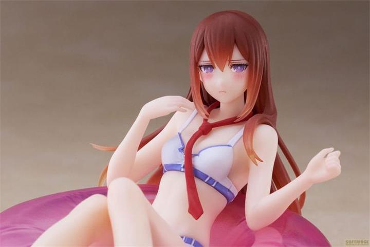Actual product image Taito Steins Gate Aqua Float Girls PVC Statue Kurisu Makise 10 cm