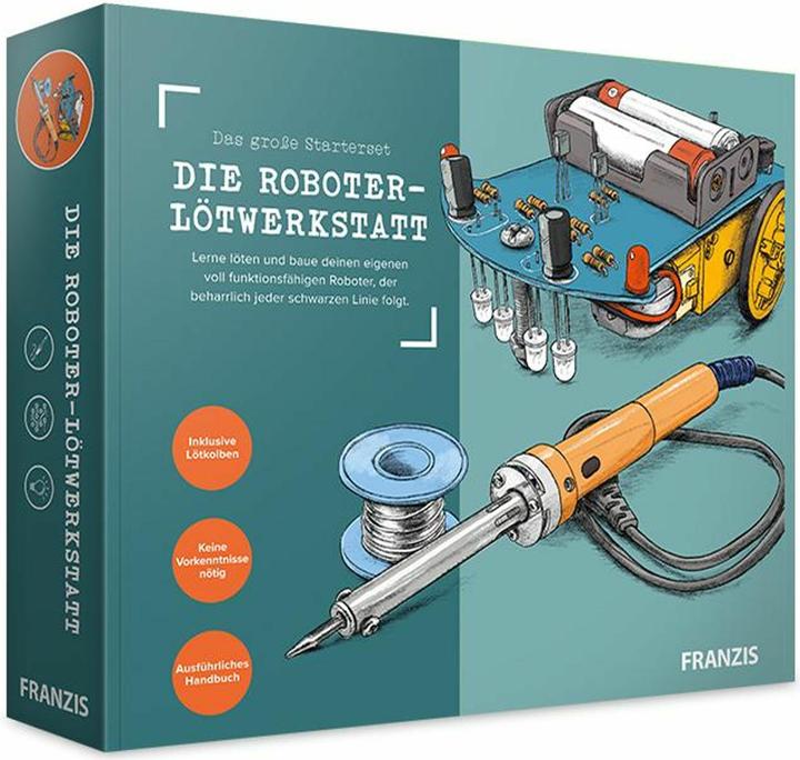 Actual product image Franzis Robot soldering workshop