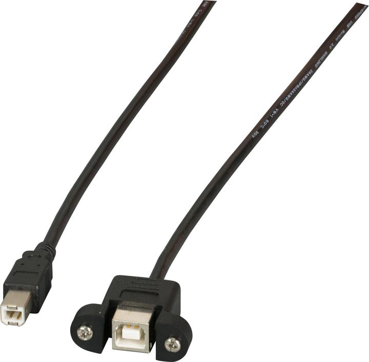 Image du produit EFB Elektronik Câble d'extension USB2.0 B-B, prise encastrée Classic (0.50 m, USB 2.0)
