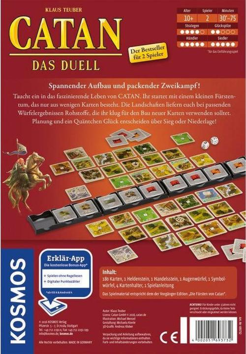 Image du produit Kosmos Catan : Le duel (Allemand)