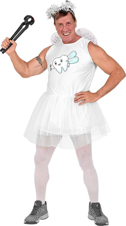 Actual product image Widmann Tooth Fairy Dress With Tutu, Wings, Headdress (M/L)
