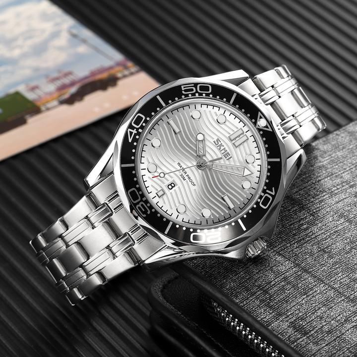 Produktbild Skmei 9276SSISI Herrenuhr + BOX