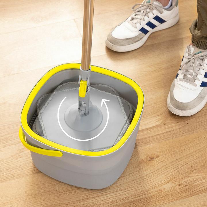 Immagine prodotto InnovaGoods Mocio rotante autopulente con secchio Selimop a due pezzi (1 pz.)
