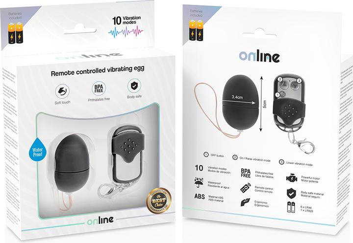 Image du produit Online OEuf vibrant avec télécommande, taille S