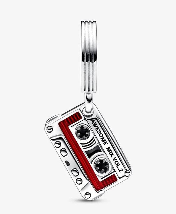 Actual product image Pandora Marvel Guardians of the Galaxy Cassette Charm (Enamel, Sterling silver)