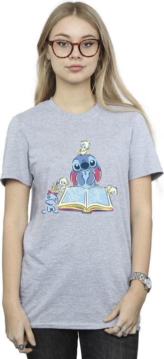 Immagine prodotto Disney Lilo & Stitch Reading A Book Maglietta Ampia Donna (L)