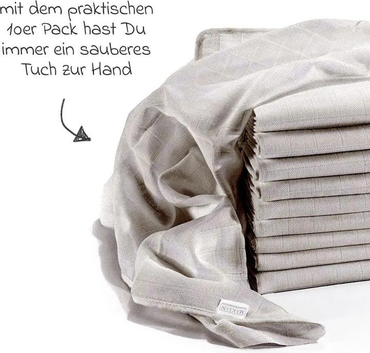 Image du produit Makian Couches en mousseline & langes en mousseline Couches en mousseline / langes en mousseline paquet de (80 cm, 80 cm)