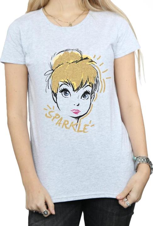Actual product image Disney Womens/Ladies Tinkerbell Sparkle Cotton T-Shirt (M)