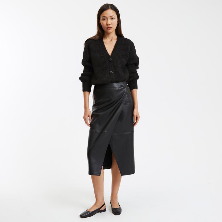 Actual product image La Redoute Collections Straight skirt in faux leather (32)