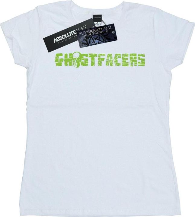 Actual product image Supernatural Womens/Ladies Ghostfacers Logo Cotton T-Shirt (L)