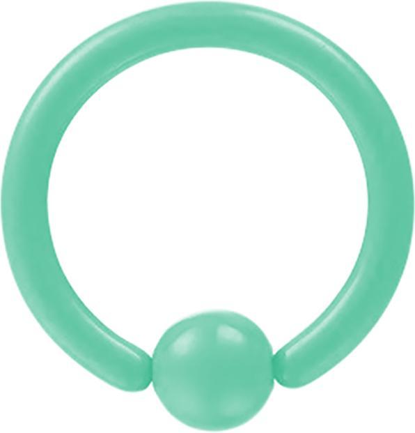 Produktbild Star Piercing Micro Ball Closure Ring pastellgrün (ohne Messing, Chirurgenstahl 316L)