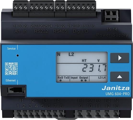 Actual product image Janitza UMG 604-PRO 24 V power quality analyser Power quality analyser UMG 604-PRO