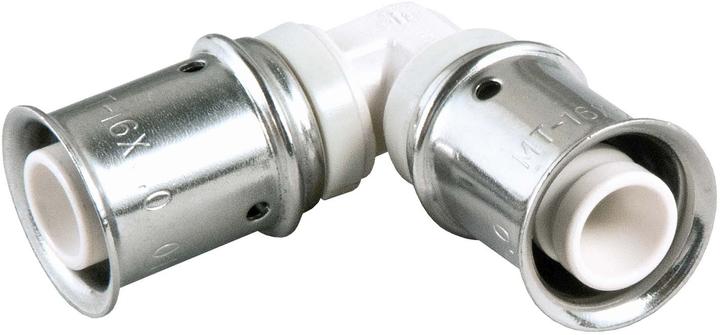 Actual product image Multitubo Pressing angle 90Gr made of PPSU 16x16mm (Press connection)