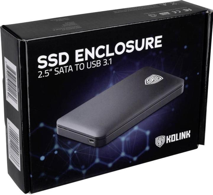 Produktbild Kolink externes Gehäuse für 2,5 Zoll Datenträger, SATA III, USB-C 3.1 (2.5")