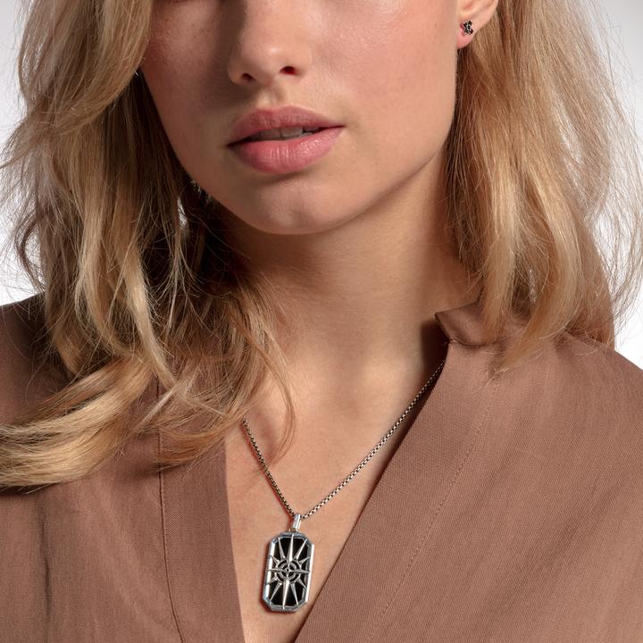 Produktbild Thomas Sabo Anhänger Kompass Stern schwarz (925er Silber)