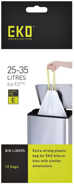 EKO Sacchetto per rifiuti tipo E 25-35 LTR (12 x, 35 l)