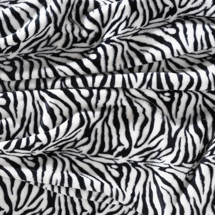 Produktbild VBS Fleece-Stoff "Tierfell Zebra", 150 cm breit, Meterware