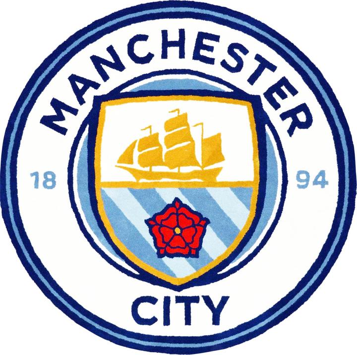 Image du produit Manchester City FC Tapis officiel de football écusson (50 x 80 cm)
