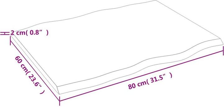 Produktbild VidaXL Chaim (80 x 60 x 2 cm)
