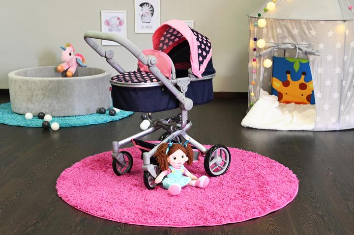 Image du produit Knorrtoys Poussette de poupée Boonk - "Pink Hearts