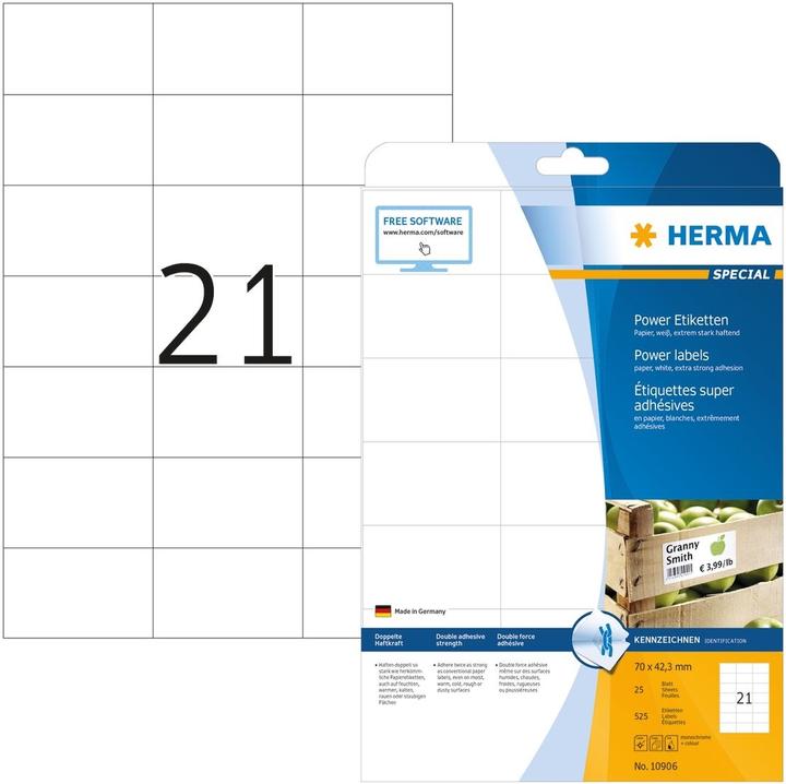Image du produit HERMA Étiquettes Power A4