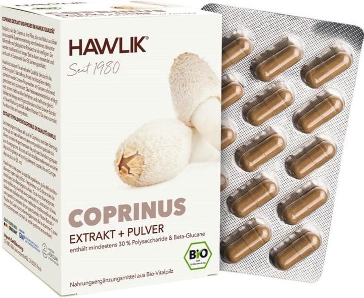 Actual product image Hawlik Coprinus extract and powder capsule (120 Piece, Capsules, 64 g)