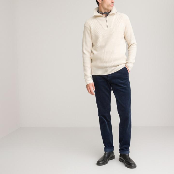 Image du produit La Redoute Collections Pantalon chino en velours côtelé stretch (46)