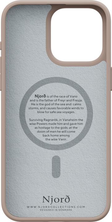 Actual product image Njord Hard Cover Fabric MagSafe Case Pink Sand (Apple iPhone 15 Pro Max)