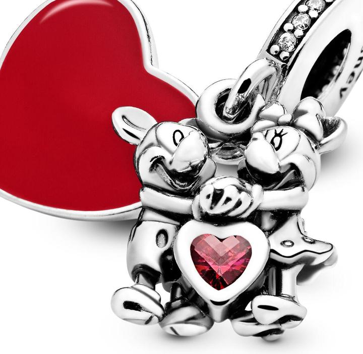Produktbild Pandora Minnie & Mickey With Love dangle Charms/Beads (Silber 925)