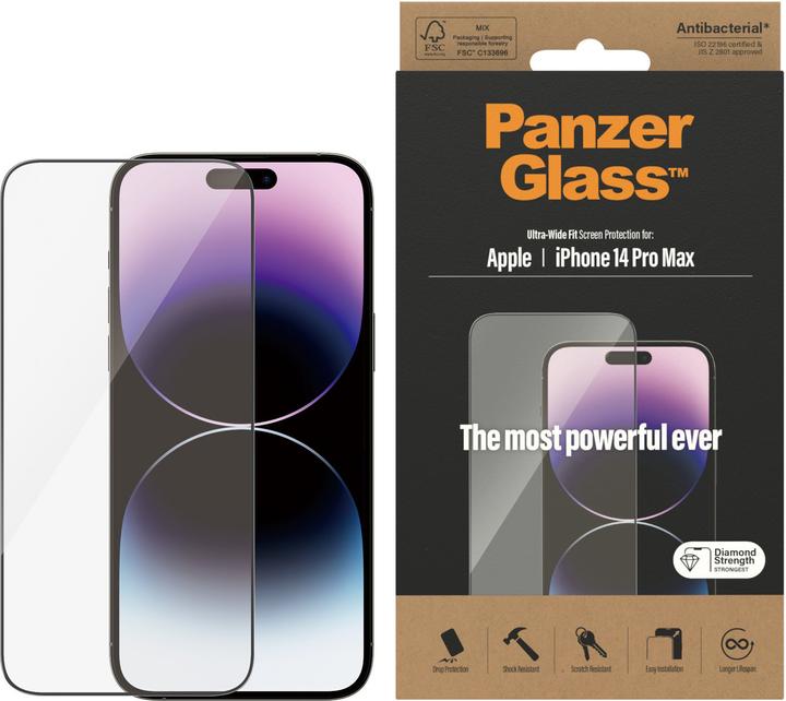 Actual product image PanzerGlass Ultra-Wide Fit (1 Piece, Apple iPhone 14 Pro Max)