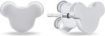 Brilio Silver - Minimalist silver earrings Mickey Mouse EA917W