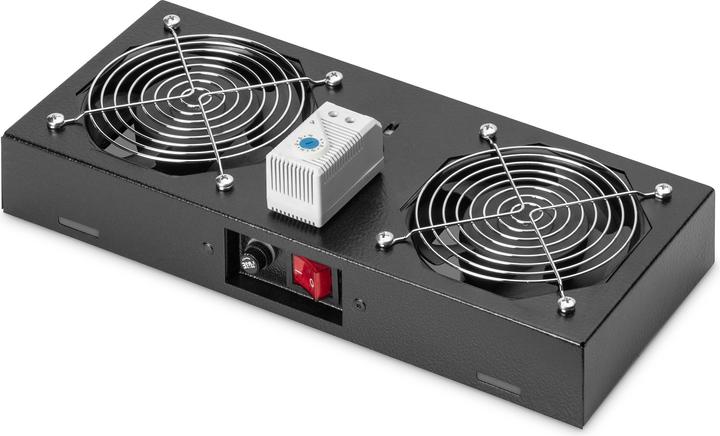 Digitus Ventilatore da tetto per armadi a muro, armadi a muro SOHO e armadi non montati Termostato