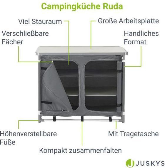 Immagine prodotto Juskys Armadietto da campeggio pieghevole Ruda