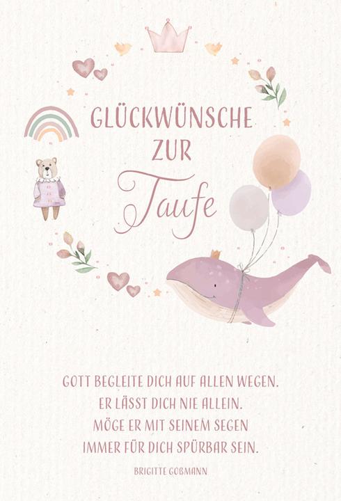 Produktbild Glückwünsche zur Taufe (1 Stk.)