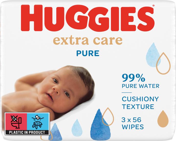Actual product image Huggies Pure Extra Care (168 Piece)