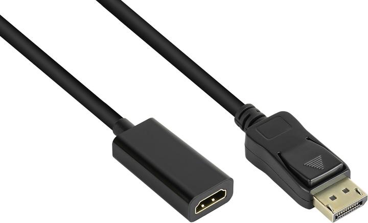 Produktbild Good Connections Adapter DisplayPort 1.2 Stecker an HDMI 1.4b Buchse, 4K @30Hz, vergoldete Kontakte, ca. 20cm, Good C (Klinkenbuchse, 20 cm)