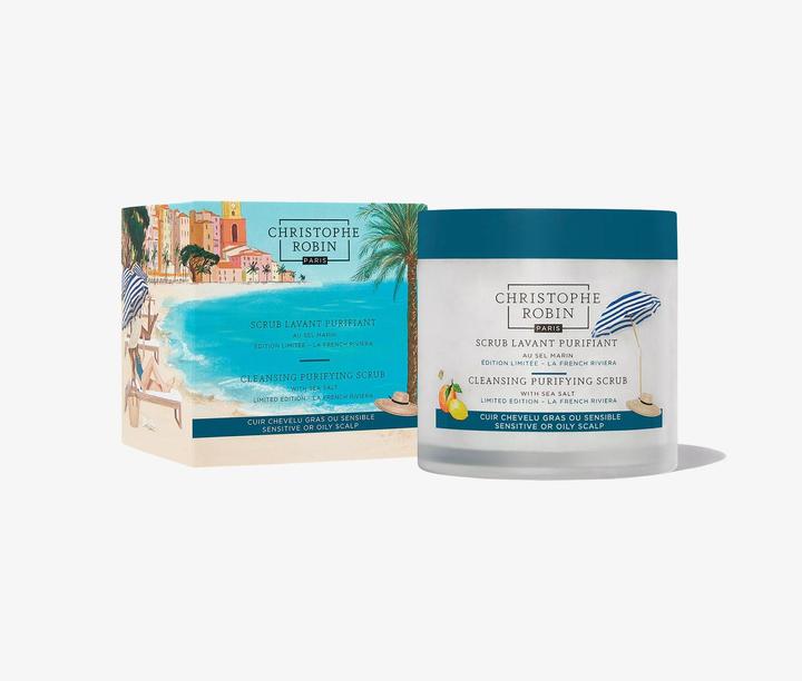 Image du produit Christophe Robin Scrub Lavant Purifiant au Sel Marin Édition Limitée – La French Riviera (250 ml)