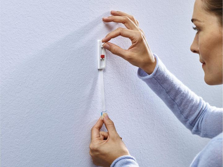 Actual product image tesa Adhesive nail for wallpaper & plaster, 1kg holding power, height-adjustable, can be removed without